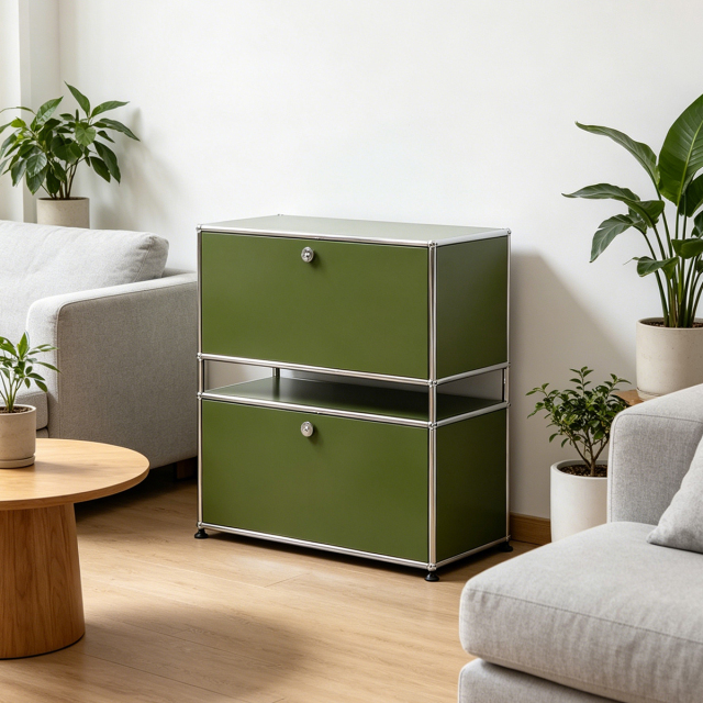 Storage Cabinet-Olive Green