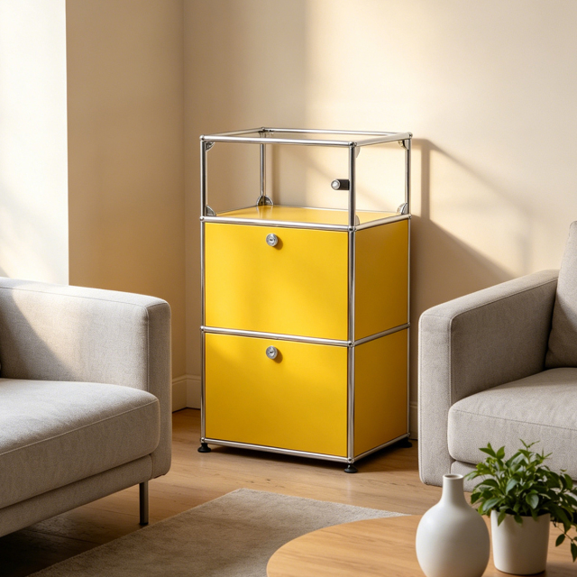 Storage Cabinet-Yellow
