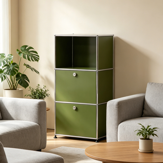 Storage Cabinet-Olive Green