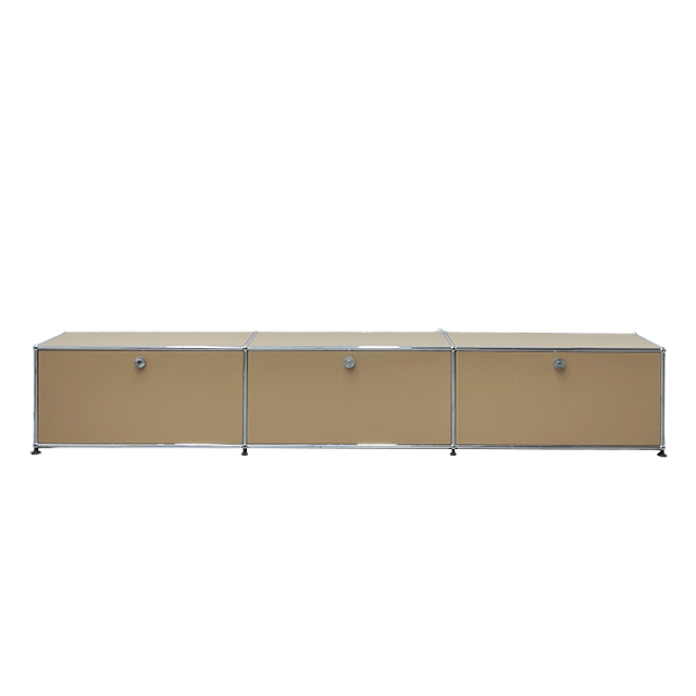 TV Low board  (3section)-Milky Brown