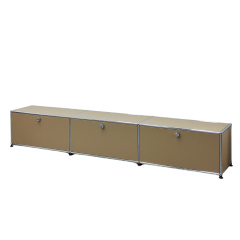 TV Low board  (3section)-Milky Brown