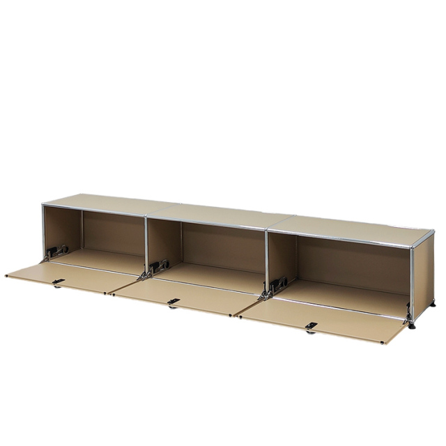 TV Low board  (3section)-Milky Brown