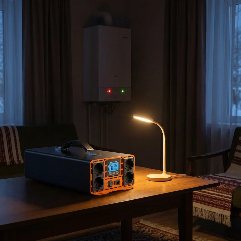 Інвертор HOULI 12V-220V Чиста Синусоїда (3000W-7000W) для Котла та Дому