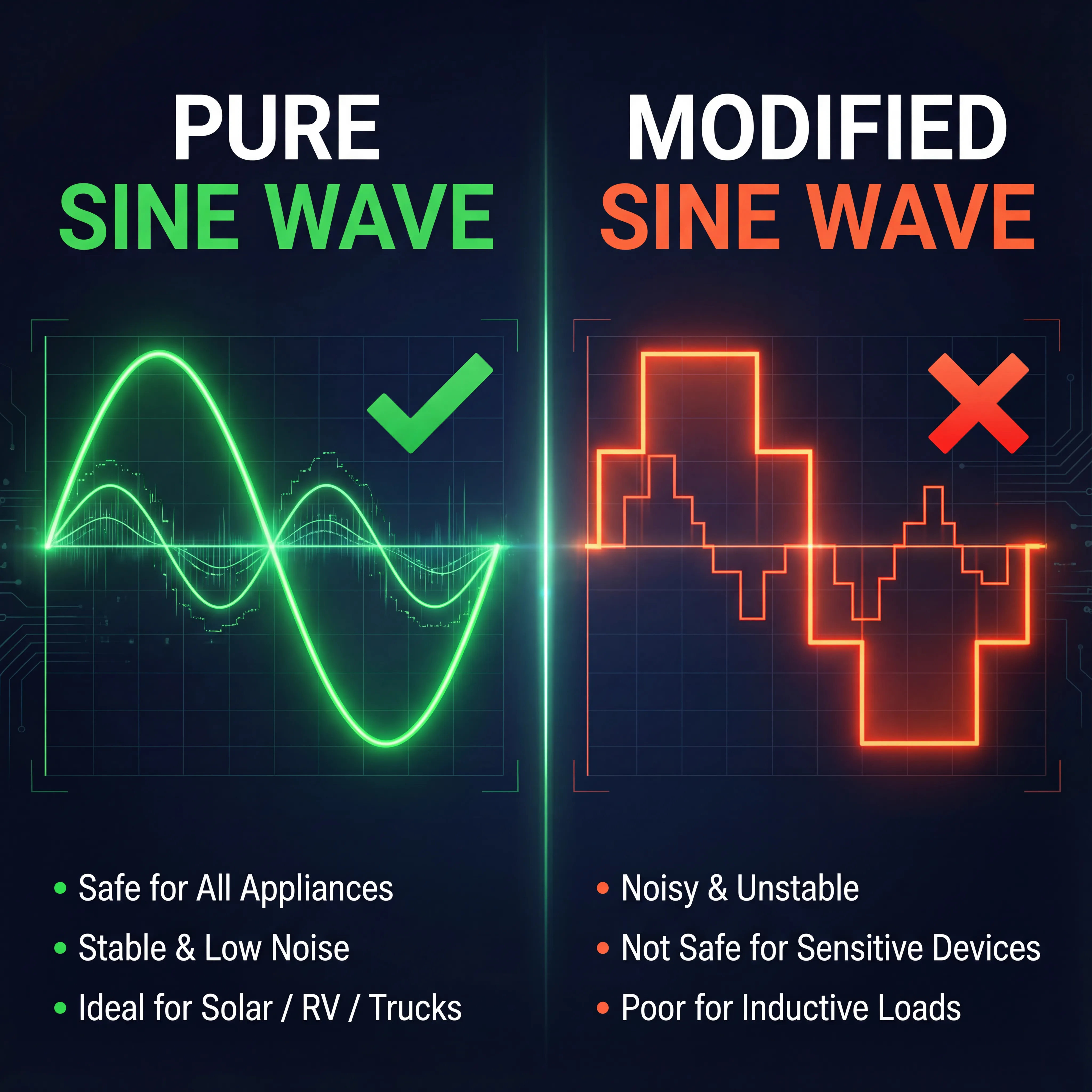 Pure Sine Wave vs. Modified Sine Wave: Which Inverter is Right for You?