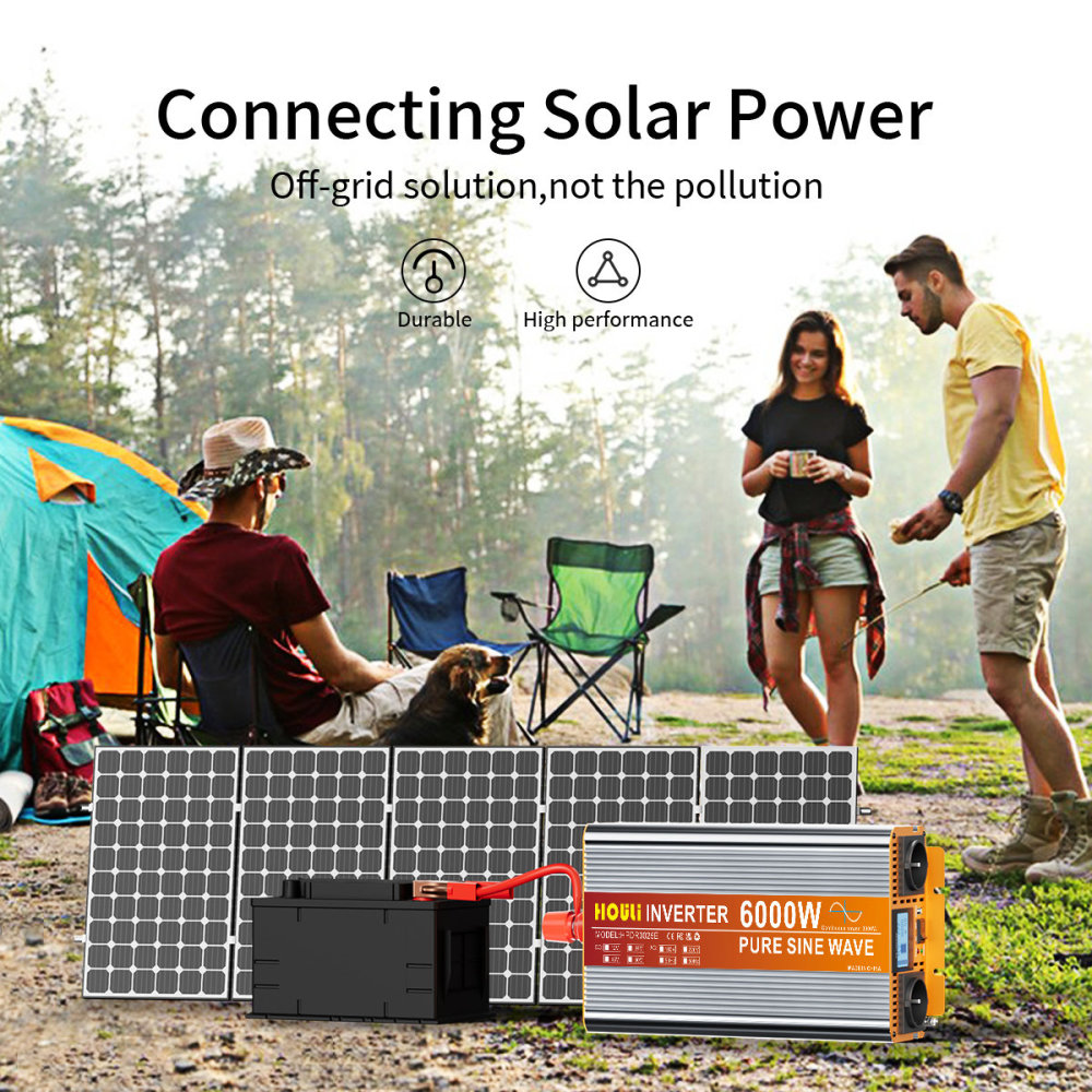 Convertisseur Pur Sinus HOULI 3000W - 12V vers 220V (Pic 6000W)