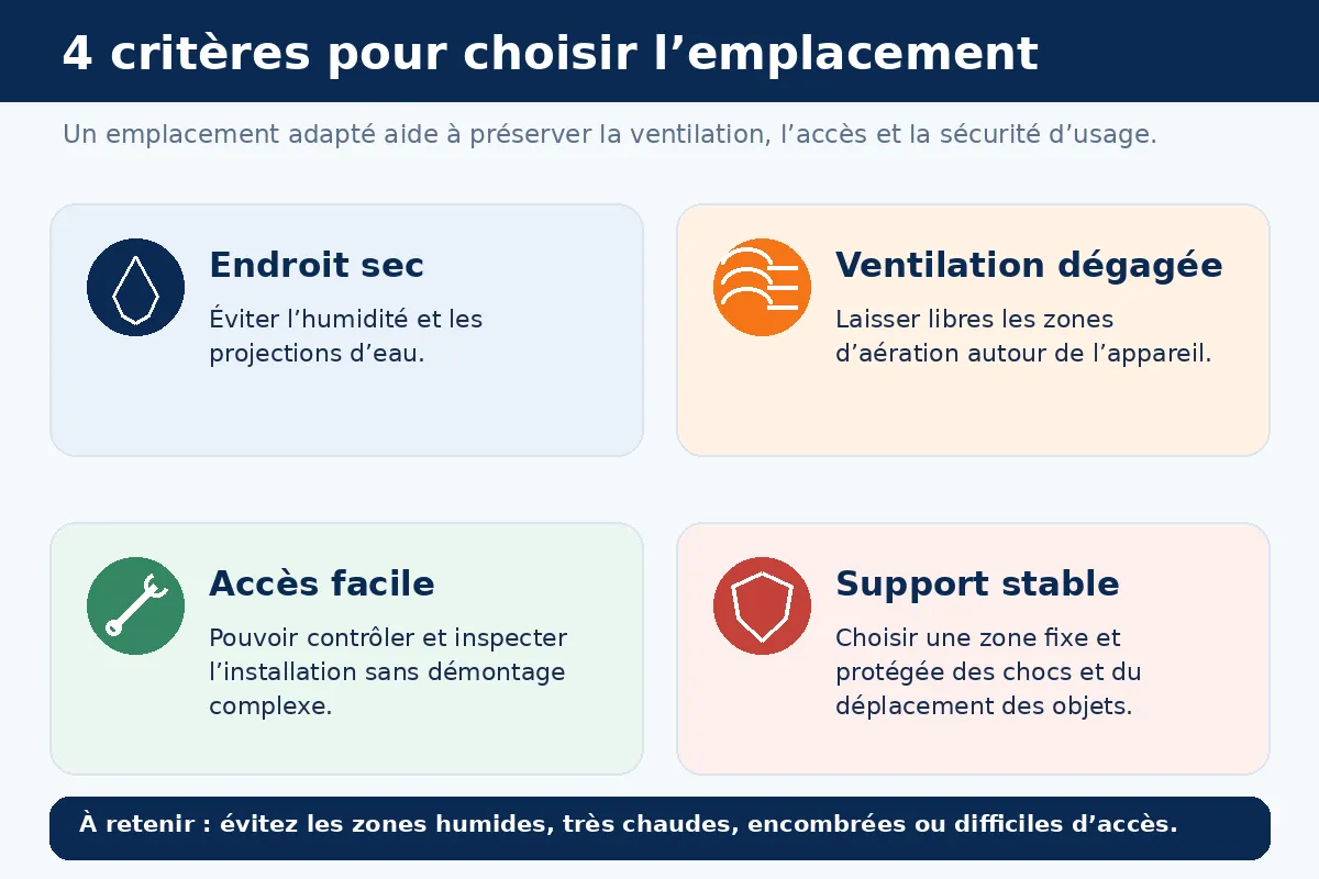 Quatre crit&egrave;res pour choisir l&rsquo;emplacement d&rsquo;un convertisseur dans un camping-car