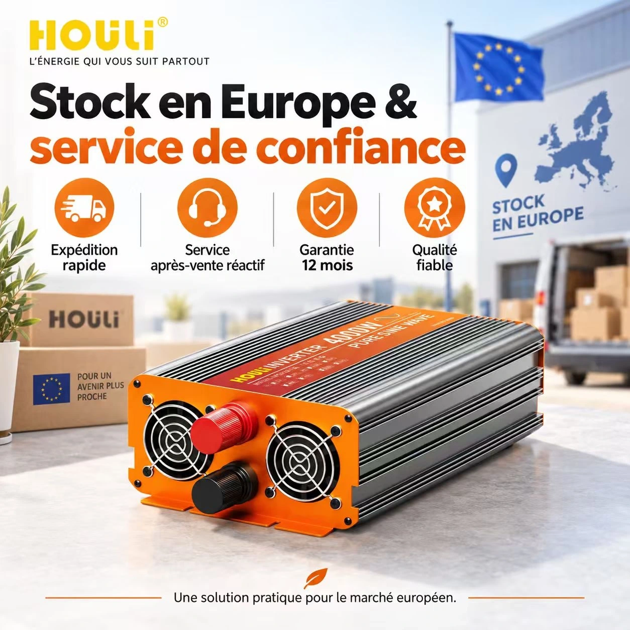 Convertisseur Pur Sinus 24V 220V 2000W (Pic 4000W) – HOULI