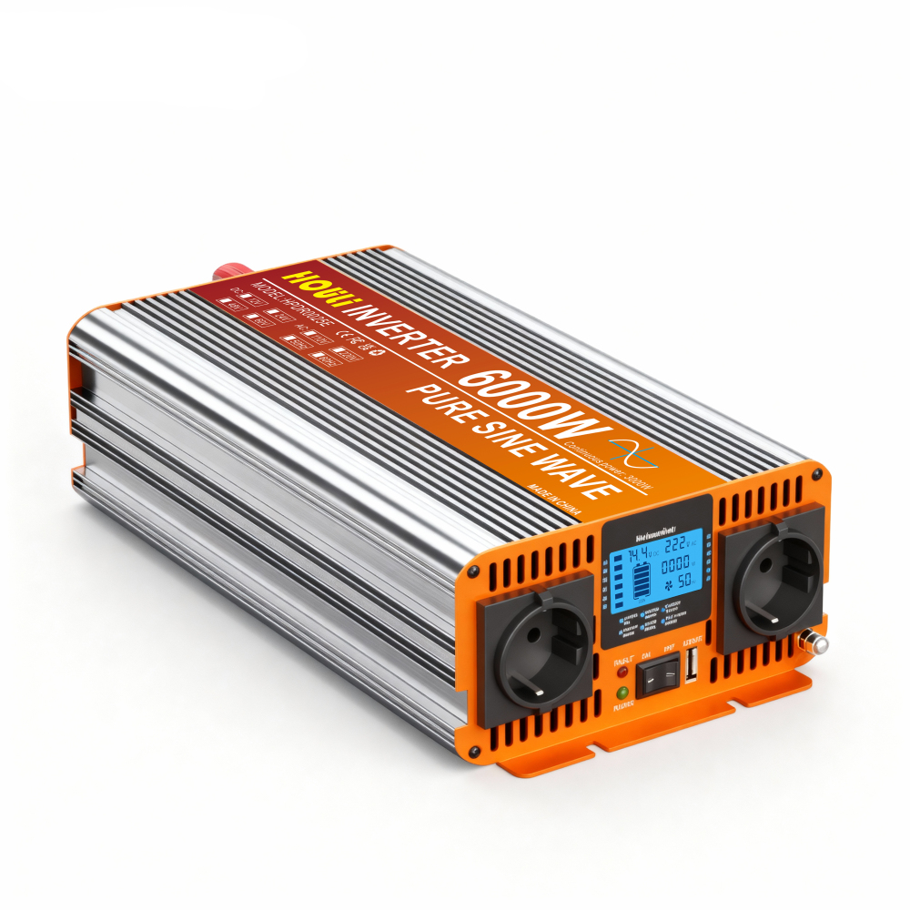 HOULI Inversor Onda Pura 3500W (Pico 7000W) 12V/24V a 220V - Industrial para Herramientas Pesadas y Casa Solar