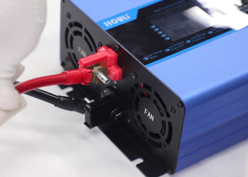 Conexi&oacute;n de cables a bater&iacute;a