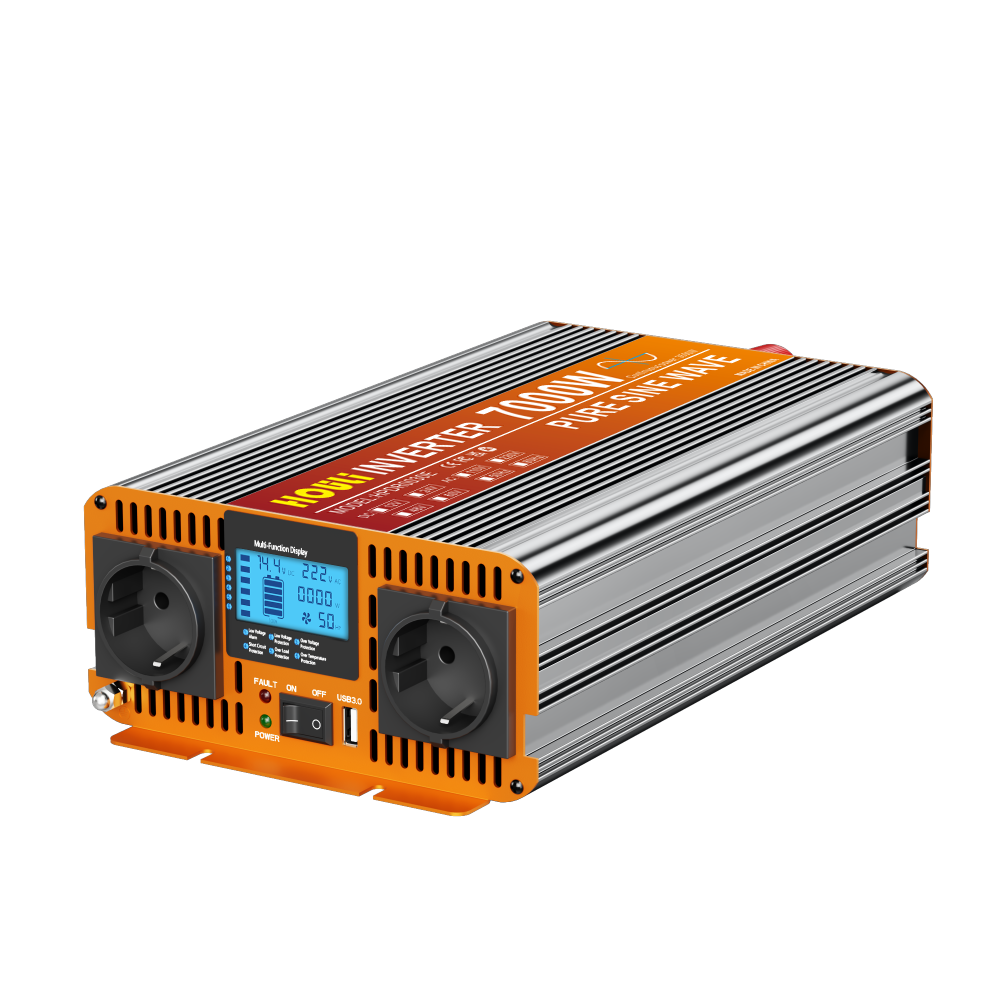 Inversor de Corriente 12V a 220V Onda Pura HOULI (1500W / 2000W / 2500W / 3000W / 3500W) para Caravanas y Camper