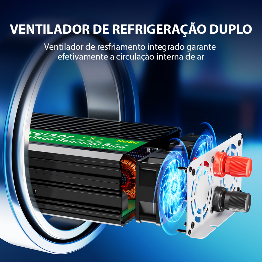 Pure Sine Wave Inverter 3000W 4000W 5000W 6000W Double Socket LCD Display DC 12V 24V To AC 220V Voltage Converter Power Supply