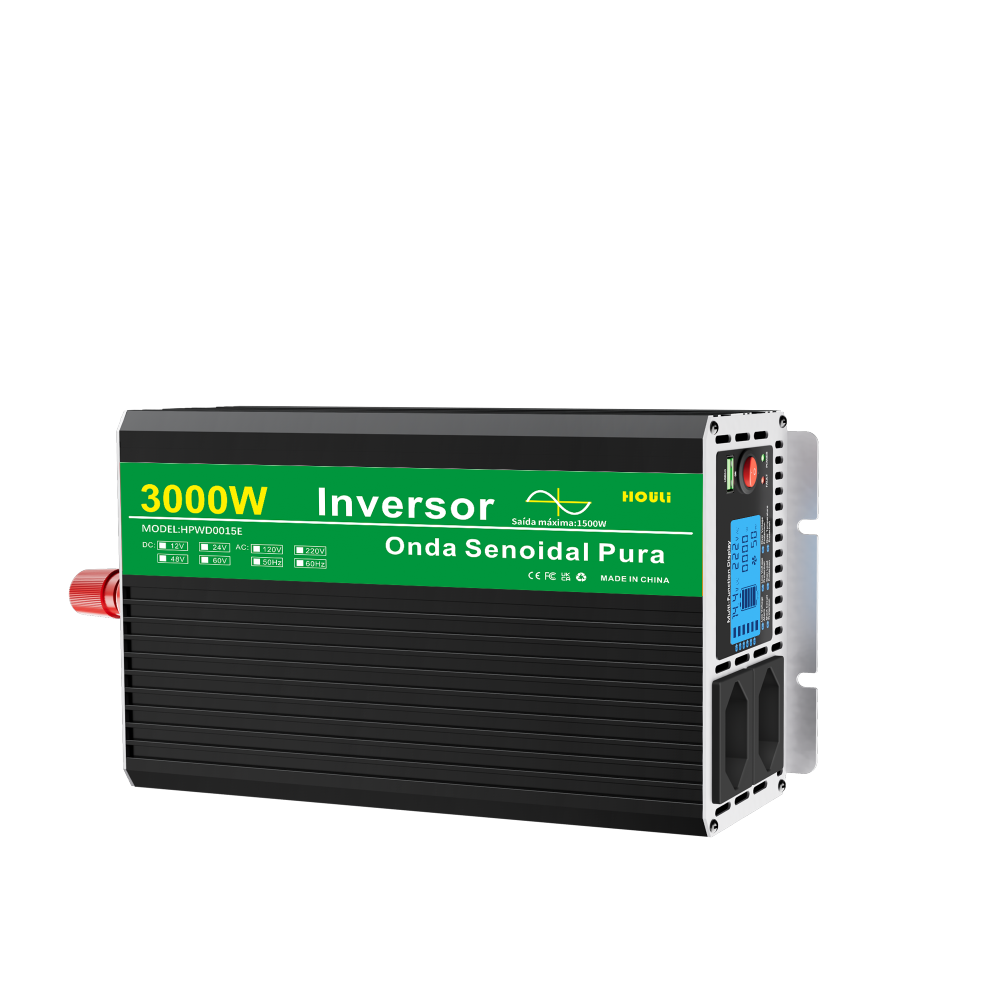 3000W 4000W 5000W Pure Sine Wave Inverter Double Socket Car Inverter DC 12V To AC 120V 60Hz Voltage Converter