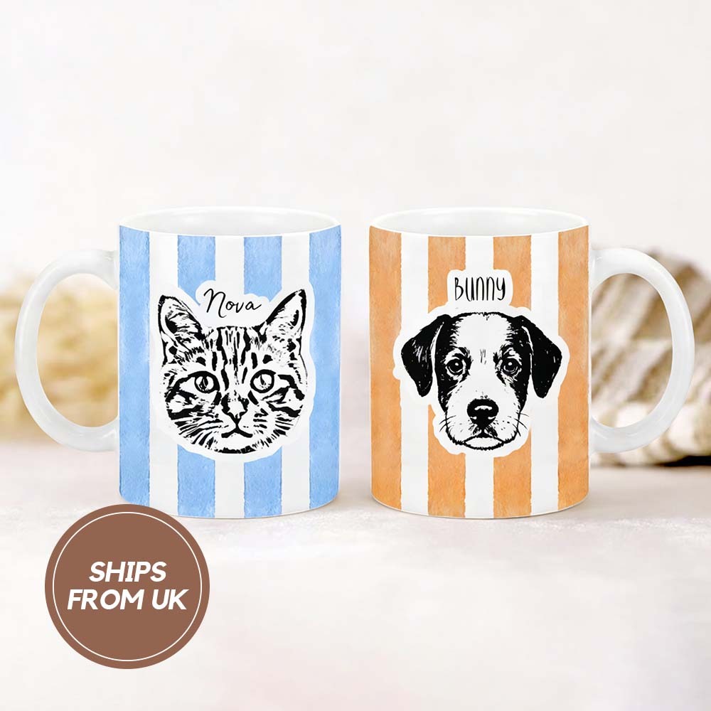 Custom Pet Mug Using Pet Photo + Name Custom Dog Mug Dog Coffee Cup 11oz 15oz Personalized Pet Mugs Personalized PET DOG CAT New Dog Mug