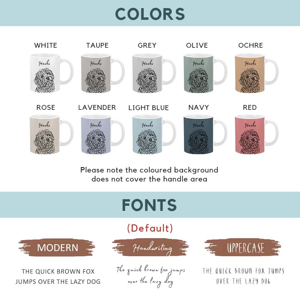 Custom Pet Mug Using Pet Photo + Name Custom Dog Mug Dog Coffee Cup 11oz,15oz Personalized Pet Mugs Personalized PET DOG CAT Mug New Dog Mug