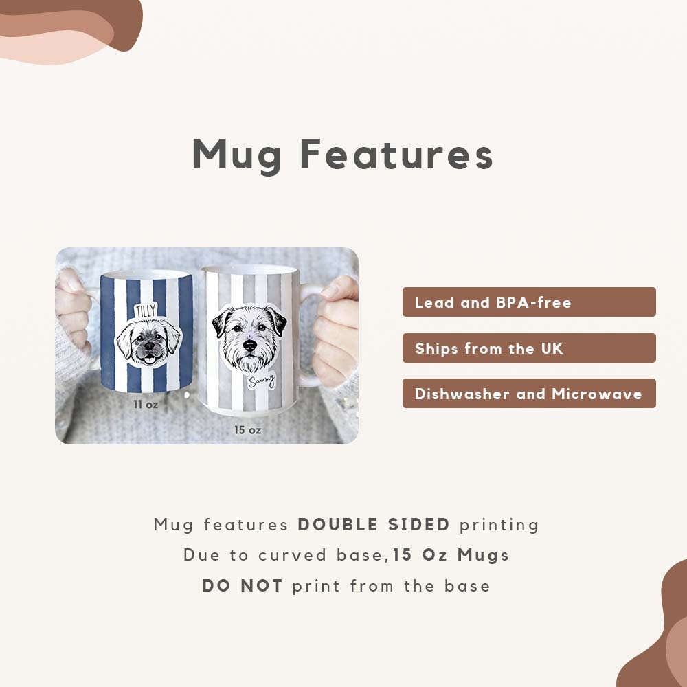 Custom Pet Mug Using Pet Photo + Name Custom Dog Mug Dog Coffee Cup 11oz 15oz Personalized Pet Mugs Personalized PET DOG CAT New Dog Mug