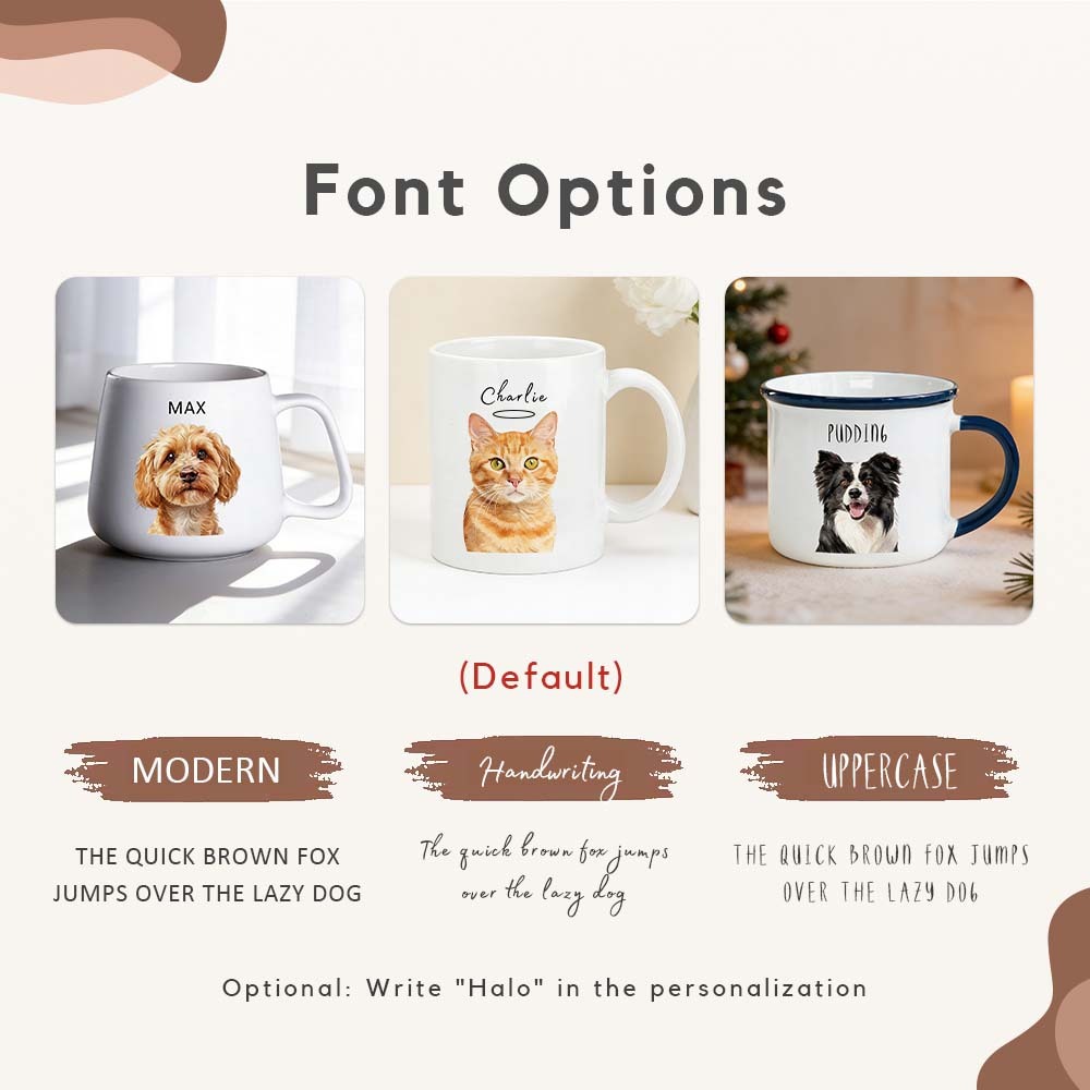 Custom Pet Sketch Mug Using Pet Photo + Name Custom Dog Mug Dog Coffee Cup 11-13ozPersonalized Pet Mugs Dog Mom Mug Personalized DOG CAT PET