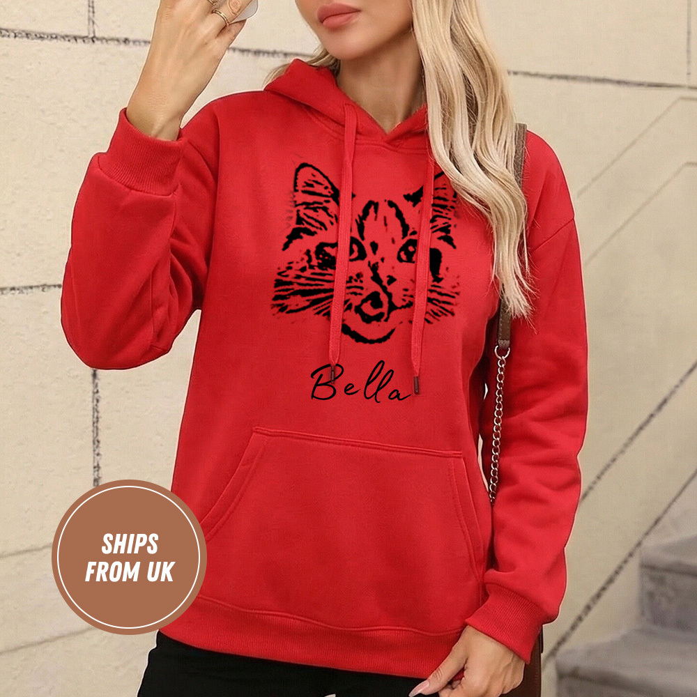 Personalized Pet Hoodie with Custom Photo and Name
