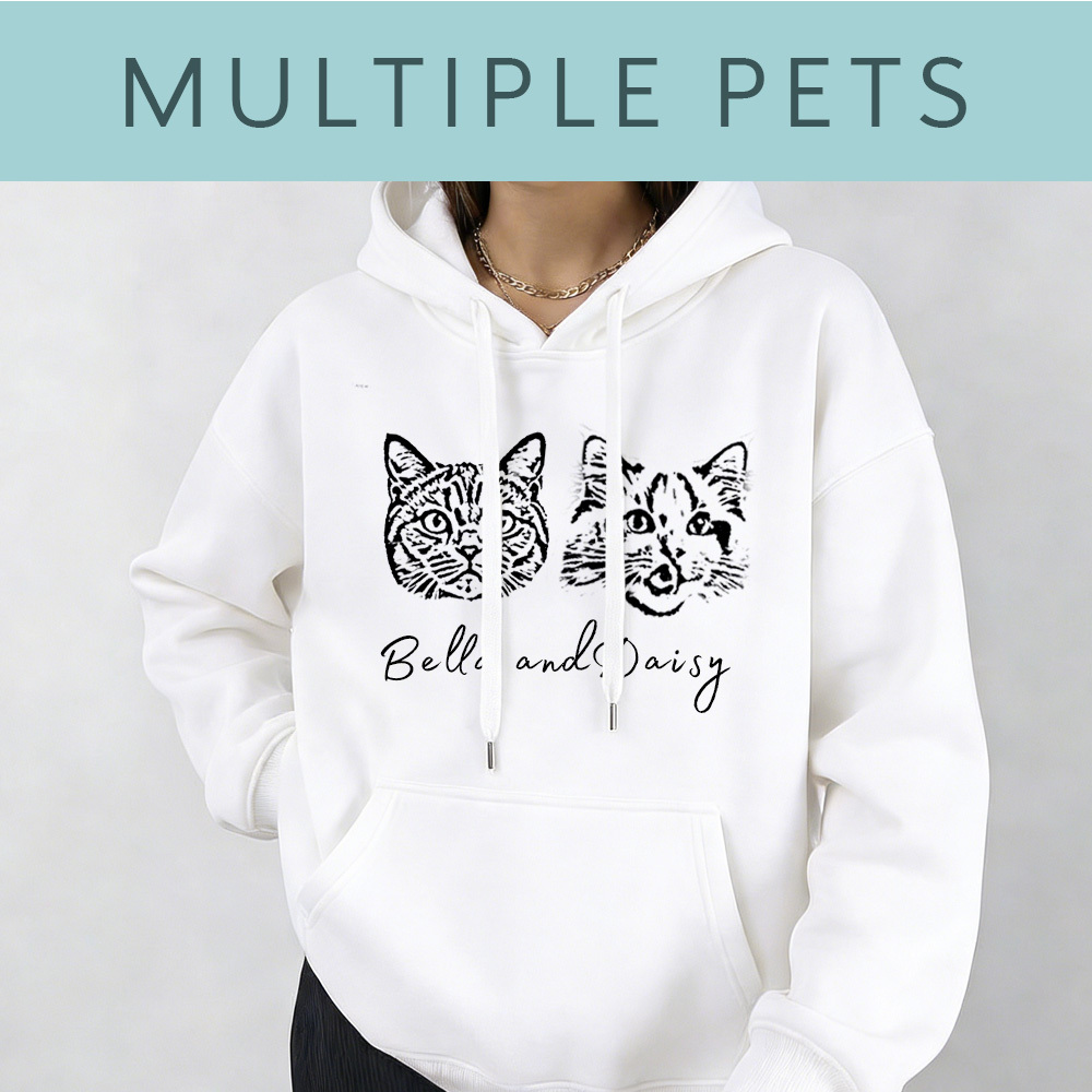 Personalized Pet Hoodie with Custom Photo and Name