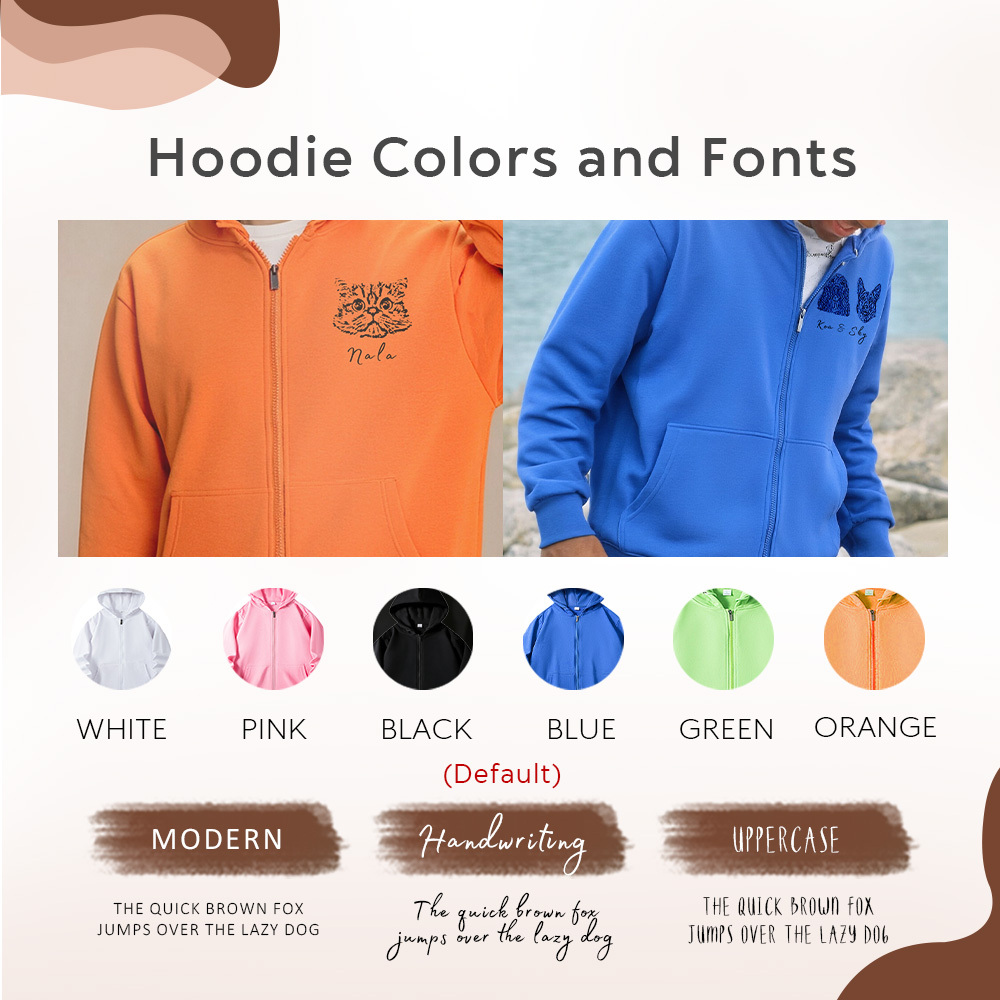 Personalized Pet Photo Name Hoodie: Dog Cat Custom Wear