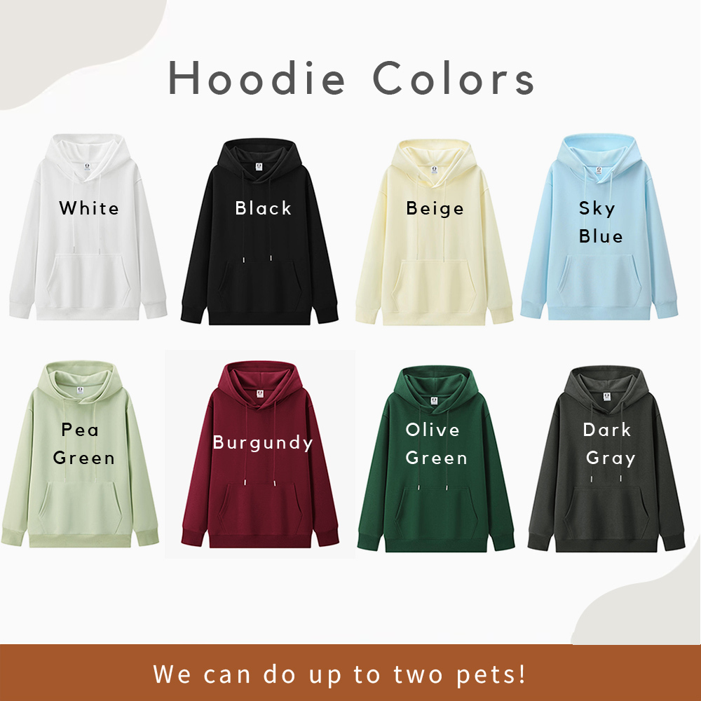 Embroidered Pet Hoodie with Photo & Name | Personalized Dog Hooded Sweatshirt