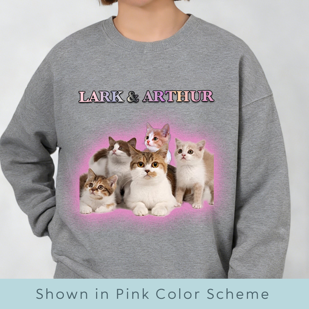Vintage Pet Photo Sweatshirt: Custom Bootleg Dog Mom Gift