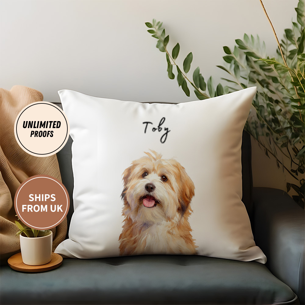 Custom Pillow dog cat pet Cushion Pillow with Logo Printing - Personalized Gift Pillows Made from Your Images