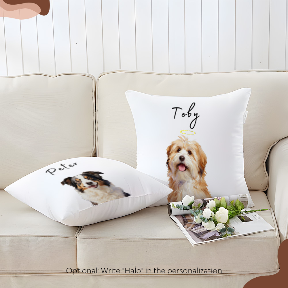 Custom Pillow dog cat pet Cushion Pillow with Logo Printing - Personalized Gift Pillows Made from Your Images