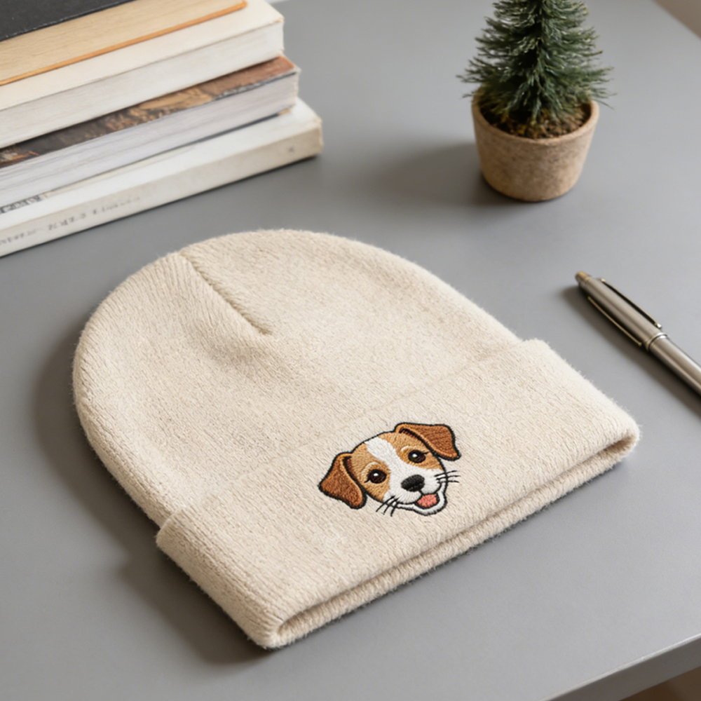 Personalized Pet Photo Winter Beanie for Pets & People