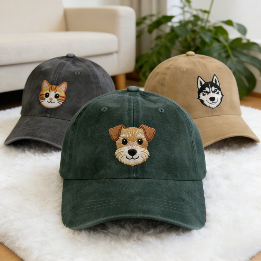 Custom Pet Photo Hat: Ideal Gift for Dog Dad
