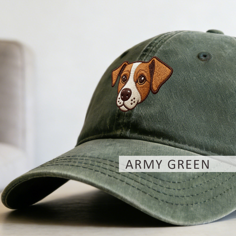 Embroidered Pet Photo Hat | Personalized Dog Cat Baseball Cap | Custom Pet Mom Gift