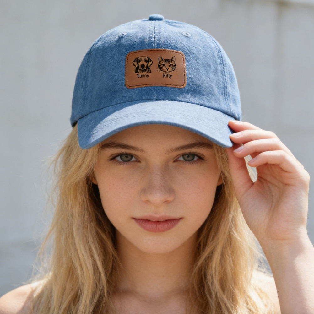 Custom Embroidered Pet Hat: Dog Mom Photo Gift Cap