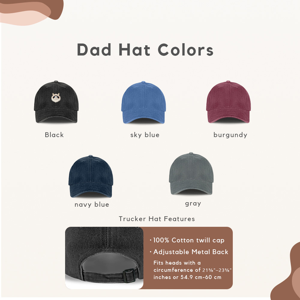 Custom Pet Photo Hat: Ideal Gift for Dog Dad