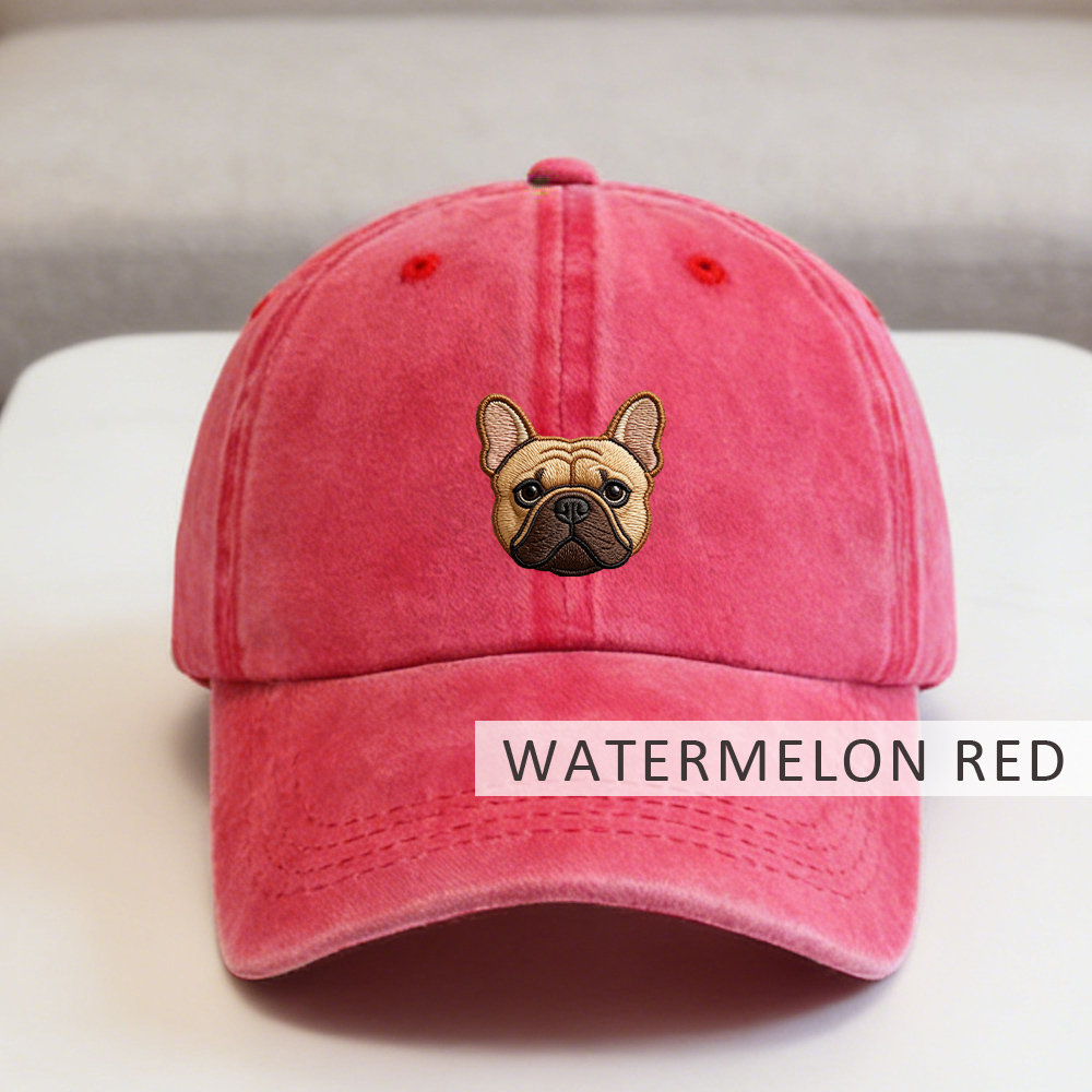 Embroidered Pet Photo Hat | Personalized Dog Cat Baseball Cap | Custom Pet Mom Gift