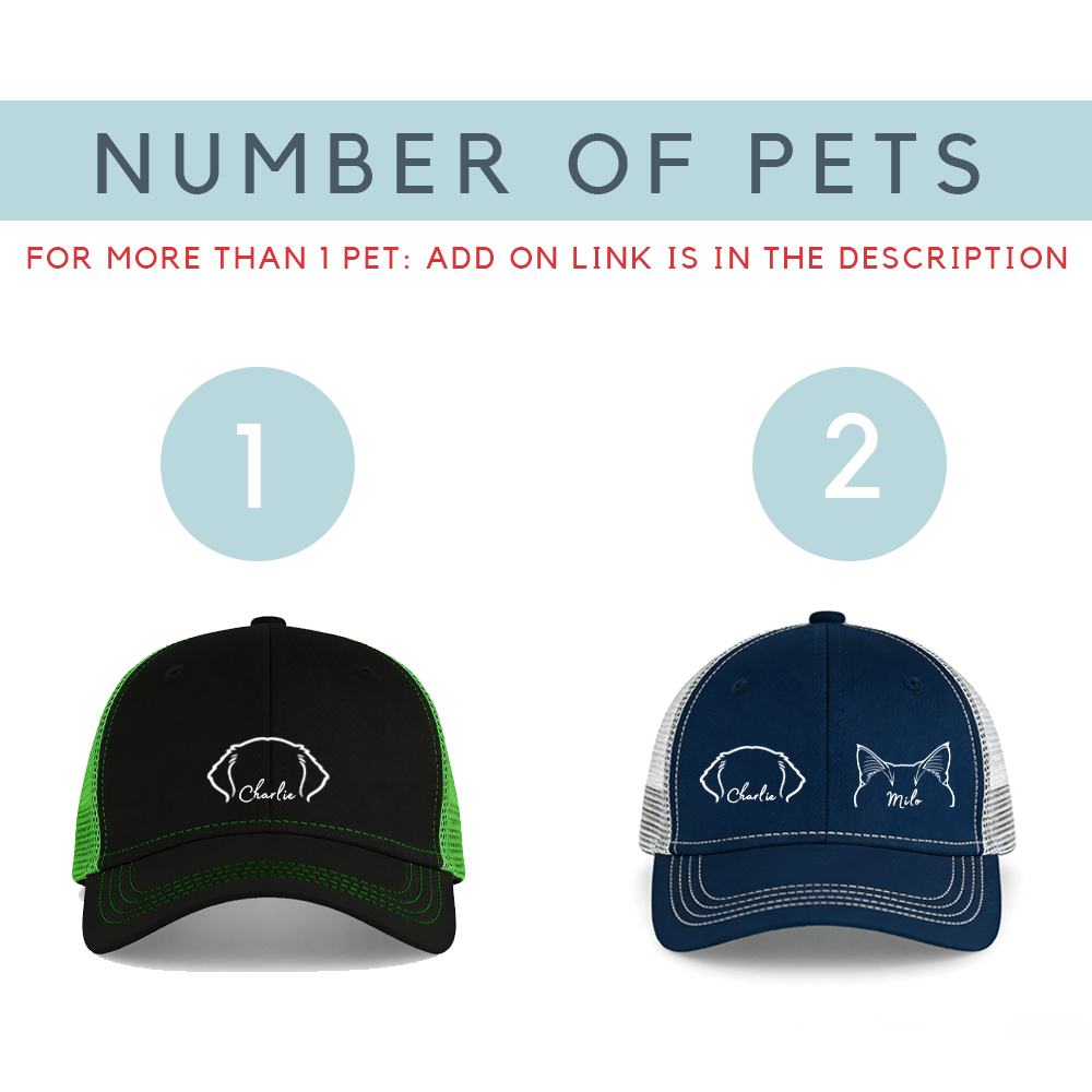 Personalized Pet Photo Hat: Dog Mom Embroidered Cap