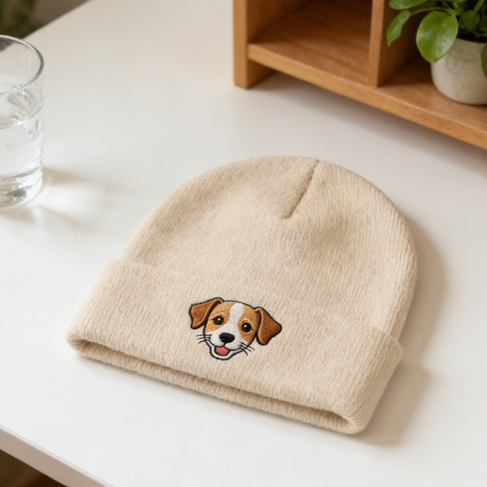 Personalized Pet Photo Winter Beanie for Pets & People