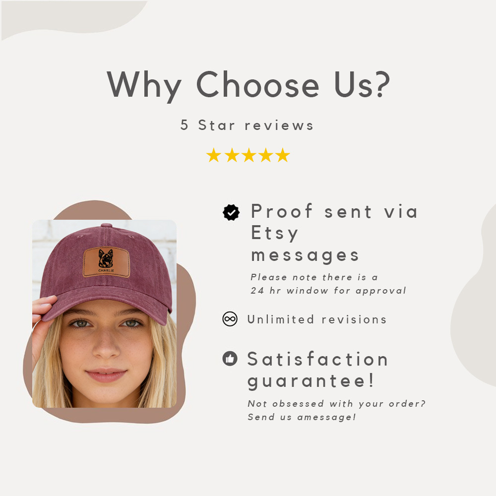 Custom Embroidered Pet Hat: Dog Mom Photo Gift Cap
