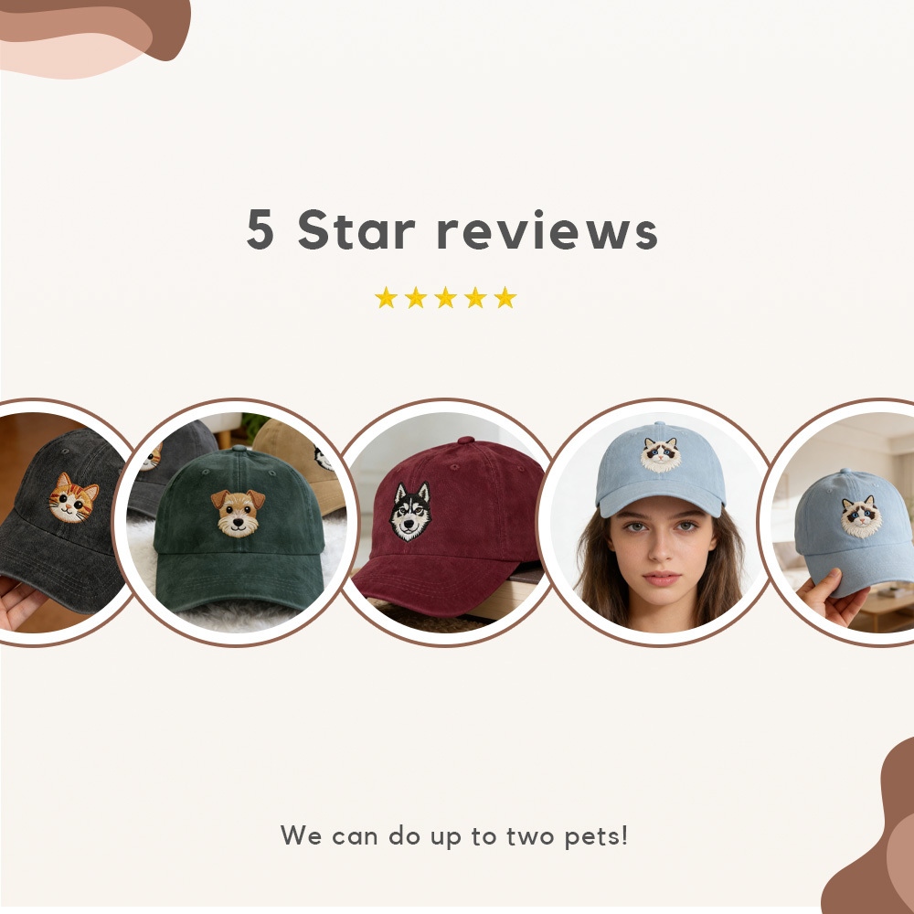 Custom Pet Photo Hat: Ideal Gift for Dog Dad