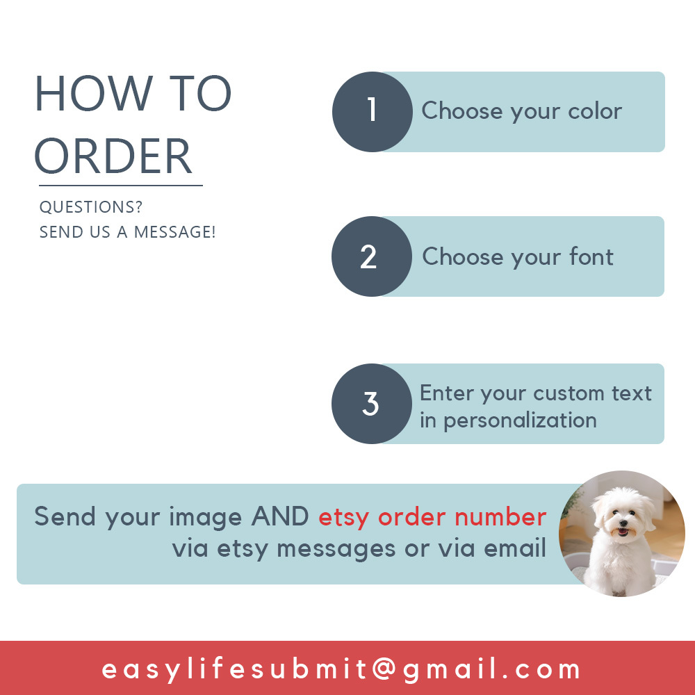 Pet ID Tag Custom with Photo and Pet Name