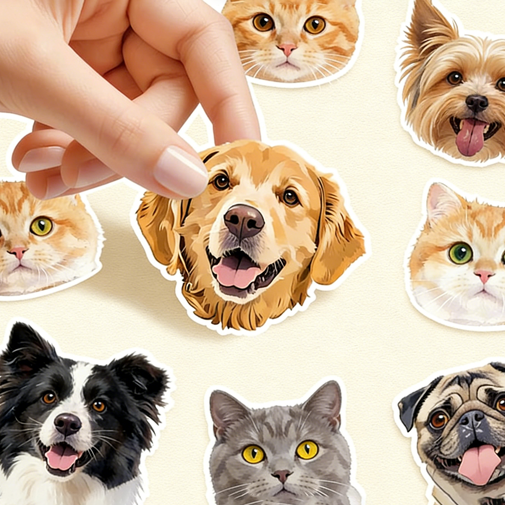Personalized Dog Cat FridgeMagnet  Pet Photo Magnet | Custom PetPhoto Fridge Magnet Gift
