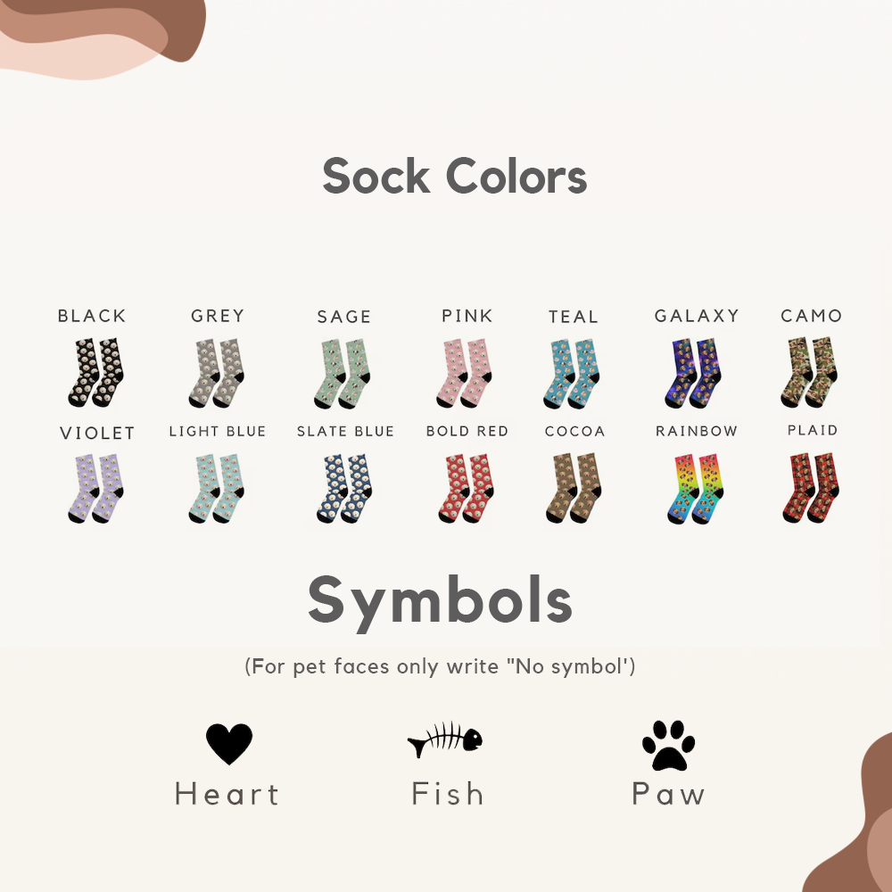 Personalized Pet Photo Golf Socks: Fathers Day Gifts for Dog Cat Dads