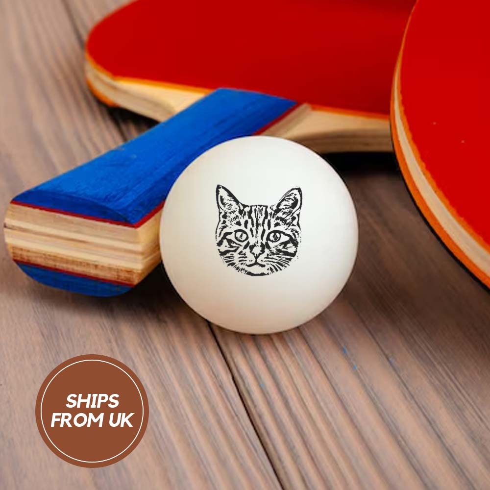 Custom Photo Table Tennis/Beer Pong Ball - 6 Pack |  Personalized Pet Ping Pong Balls
