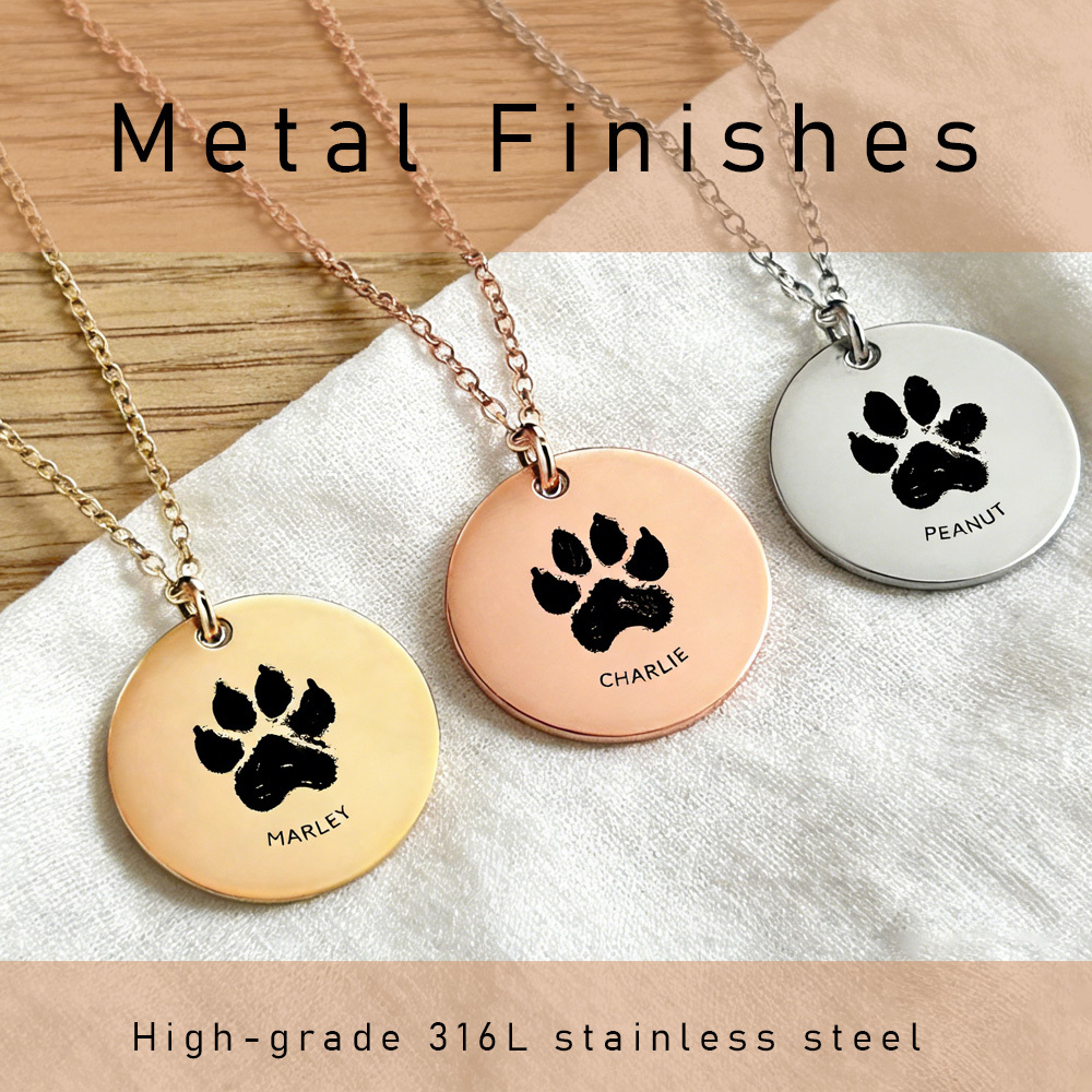 Pet Remembrance Necklace: Personalized Photo-Name Jewelry