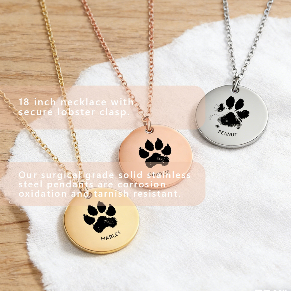 Pet Remembrance Necklace: Personalized Photo-Name Jewelry