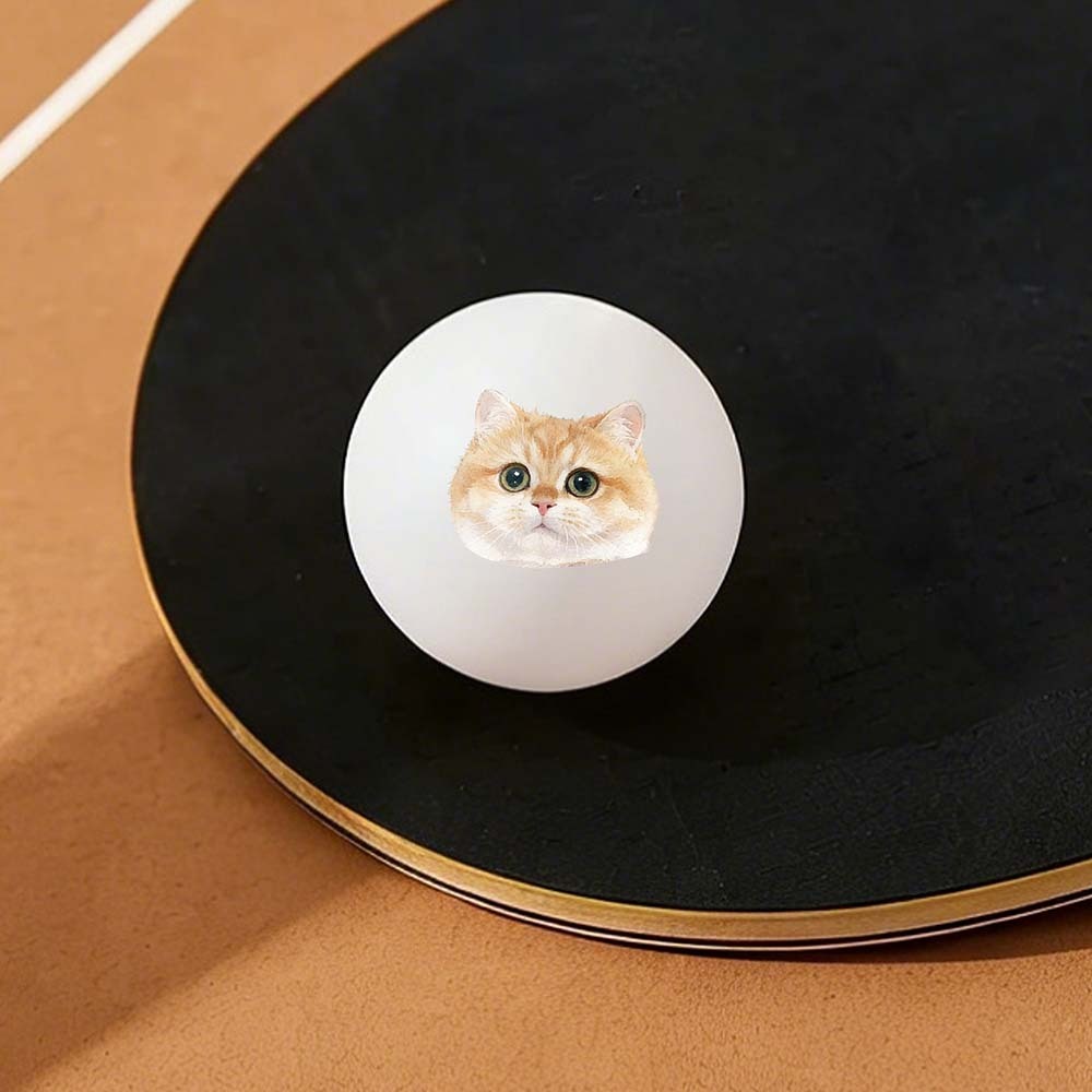 Personalized Pet Ping Pong Balls | Custom Photo Table Tennis/Beer Pong Ball - 6 Pack