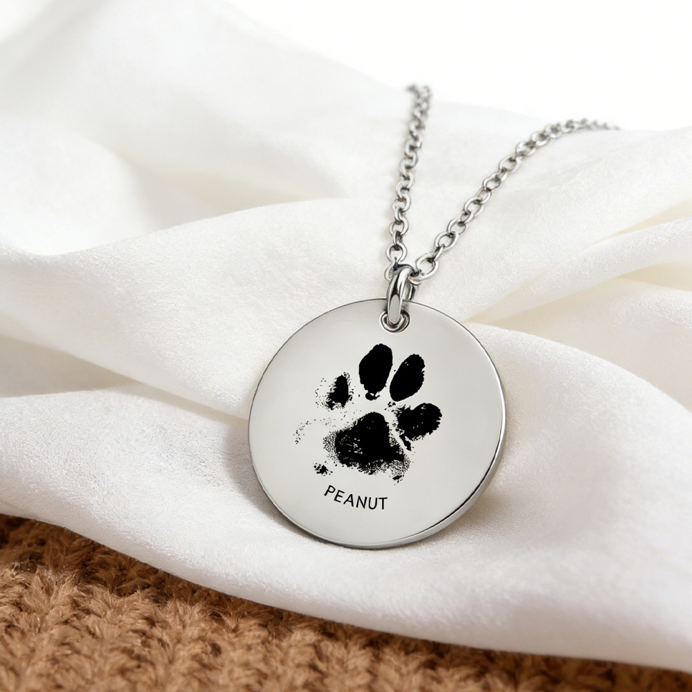 Pet Remembrance Necklace: Personalized Photo-Name Jewelry