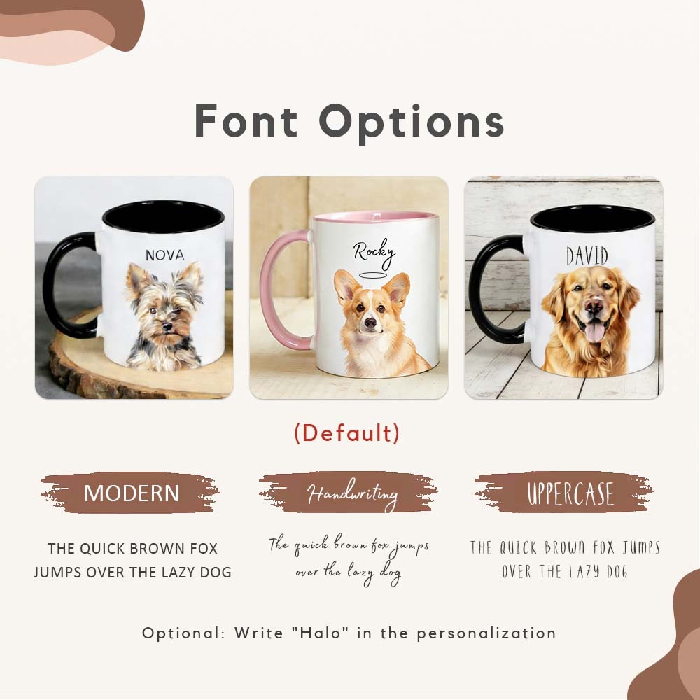 Custom Pet Mug | 11 15oz Personalized Dog Cat Coffee Cup |  New Pets Gift Mug