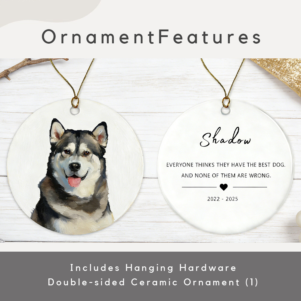 Pet Photo Christmas Ornament: Personalized Name Decor