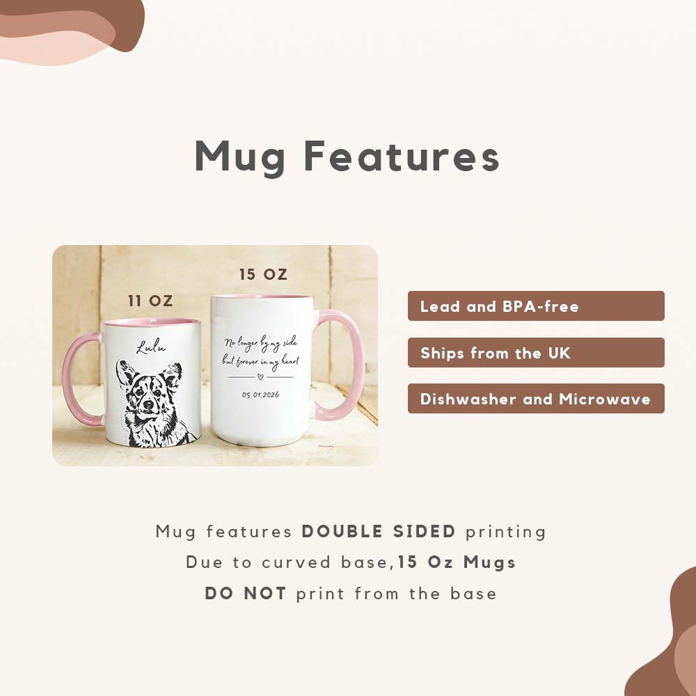 Personalized Dog Cat Coffee Cup | Custom Pet Mug | 11 15oz  New Pets Gift Mug