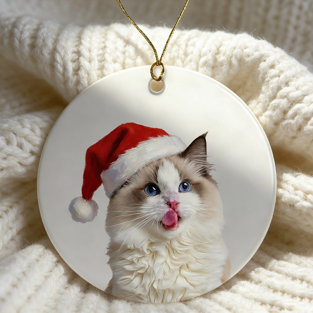 Personalized Pet Photo-Name Christmas Ornament