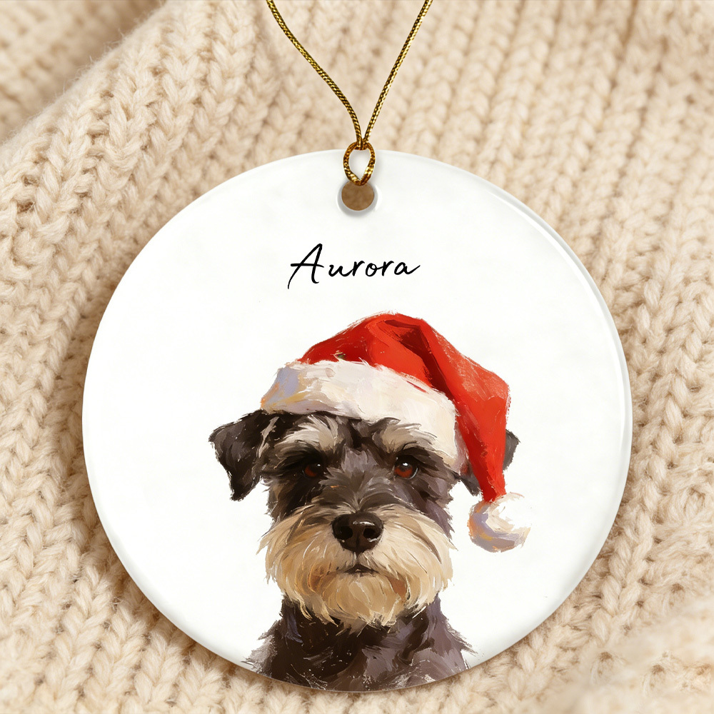 Personalized Pet Photo-Name Christmas Ornament